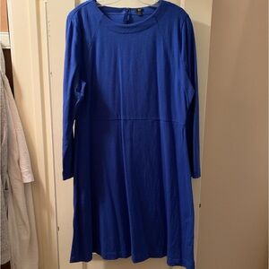JCrew, cobalt blue shift, XL